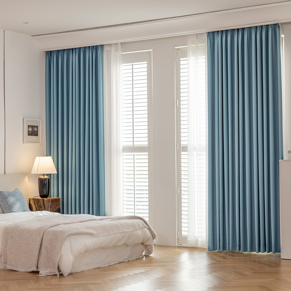 YL-37065 high precision French jacquard curtains high light-proof living room balcony bedroom simple sun-proof study curtain wholesale