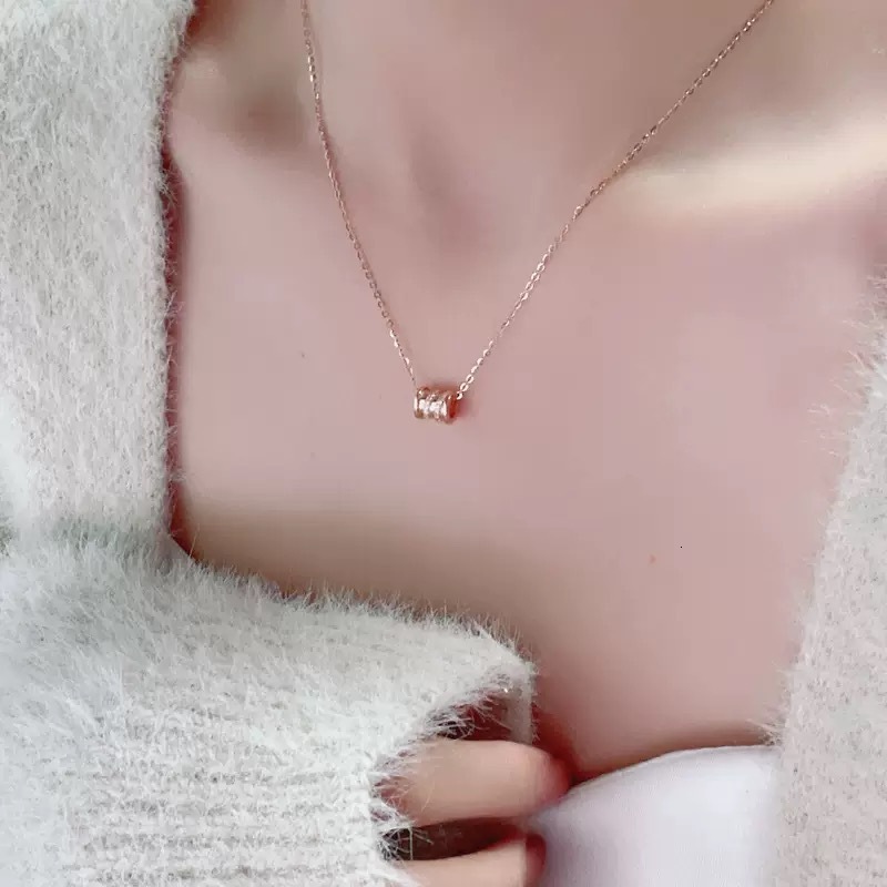 Luxury Brand Designer Jewelry 925 Sterling Silver Small Waist Necklace For Women, Niche Design, Light Luxury Zircon Clavicle Chain, Ins Style, Gift Fo