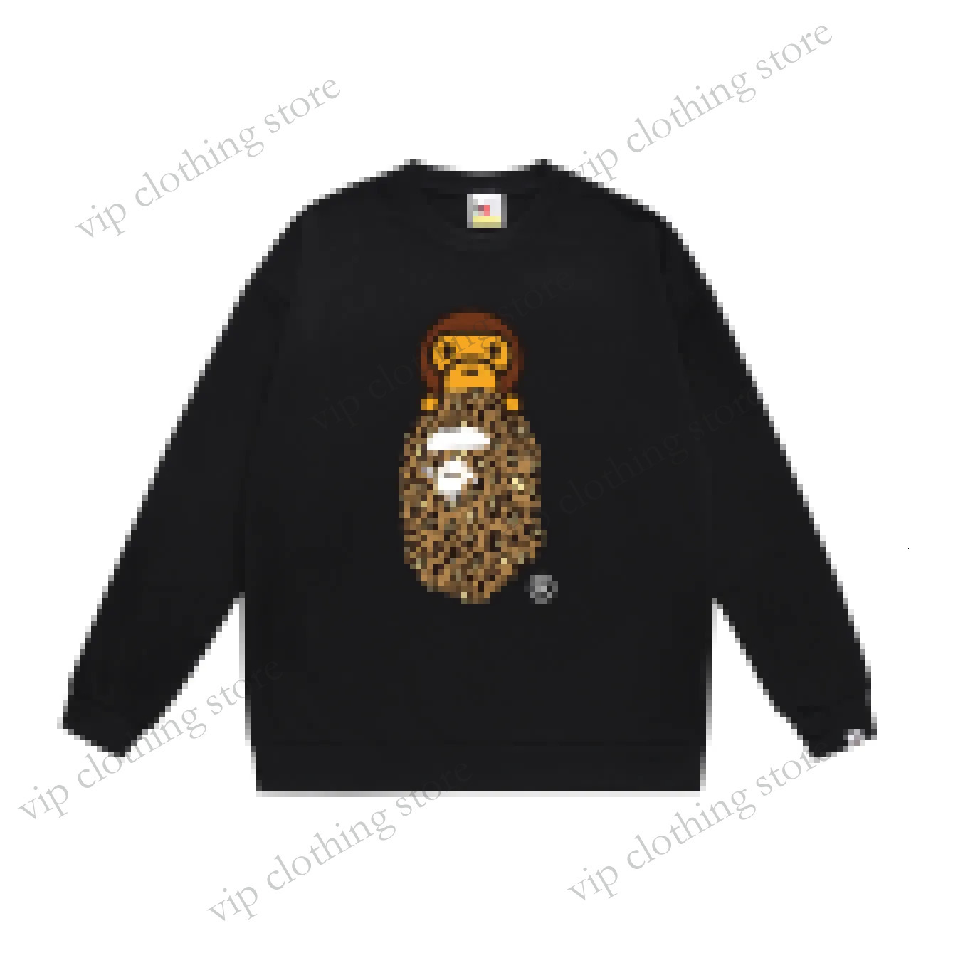 Designer Bapelys Men Designer Shark Fashion Letters Print Camouflage Tee Woman Pely Bapeity Clothing Monkey 20Fnew Relaxed Fit Sweatshirt Long Sleeves