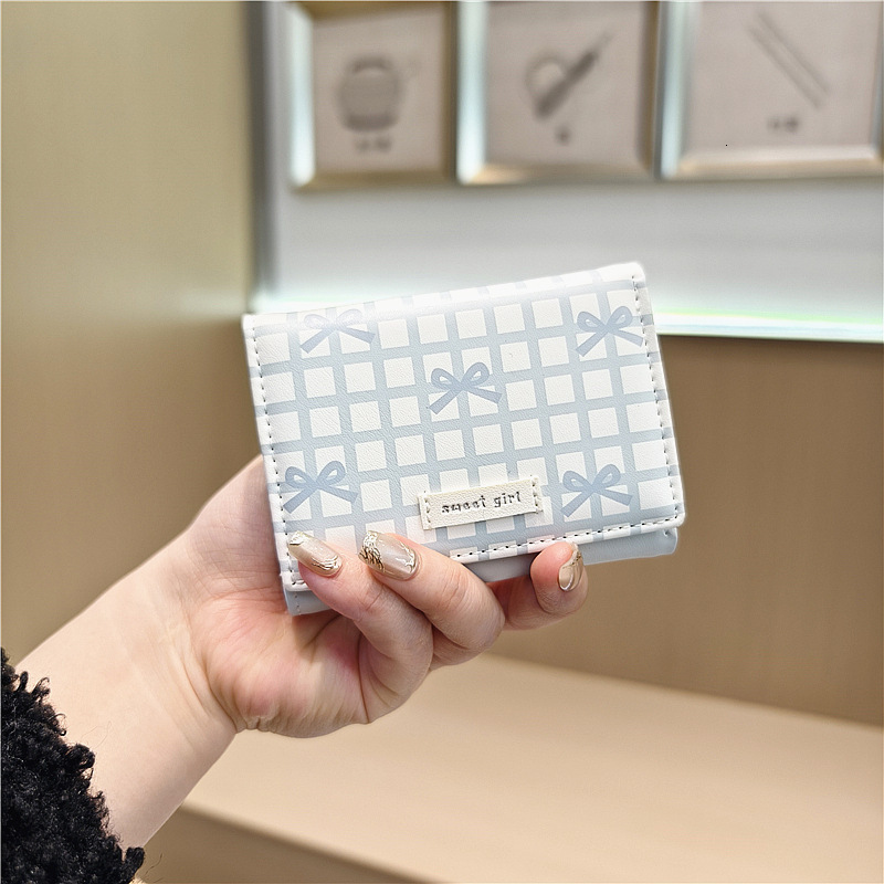 2025 autumn new plaid minimalist style elegant niche design small and exquisite butterfly bow cute mini mini bag fashionable light luxury designer wal