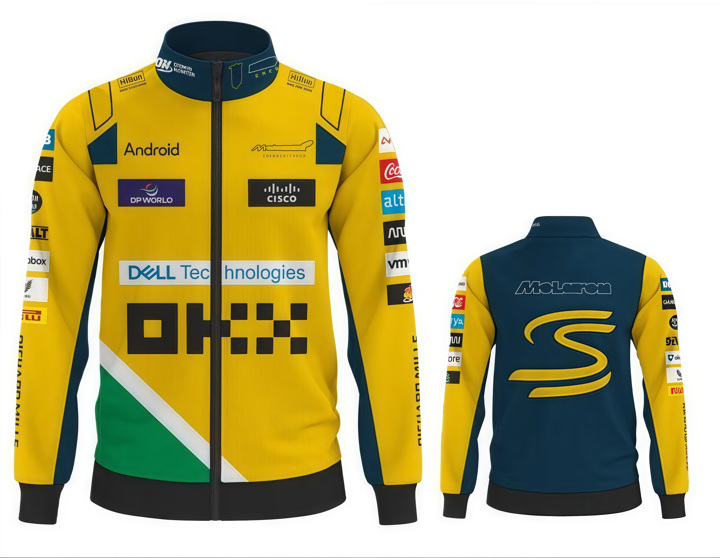 F12025 Team Hooded Sweatshirt Spring/Autumn F1 Logo Jacket Customisation Same Style