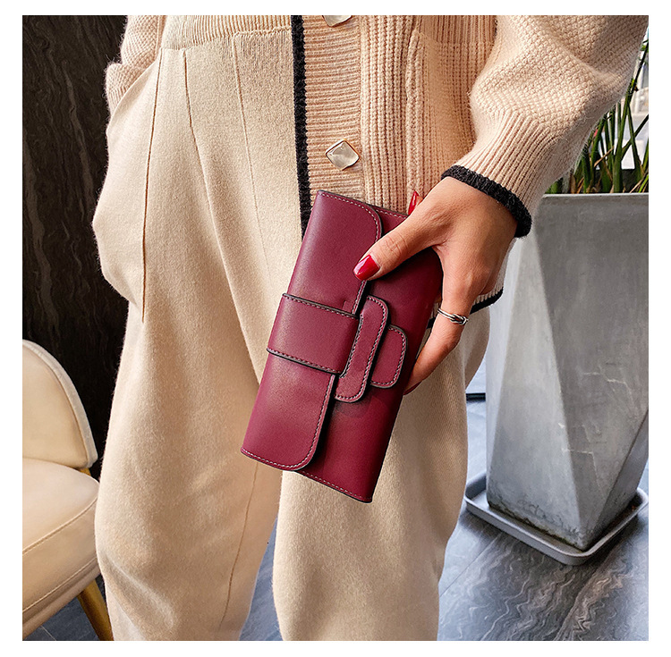 Autumn new women's long wallet, mini lightweight, compact, exquisite, niche design, versatile, commuting, simple, fashionable, light luxury desig