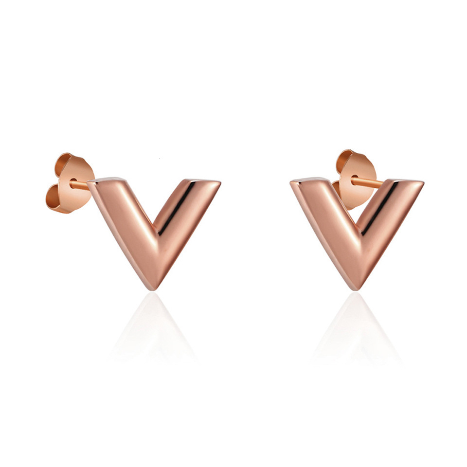 Luxury Brand Designer Jewelry New Trend Stainless Steel Earrings Roman Numerals Black Shell White Shell Titanium Steel Earrings Wholesale