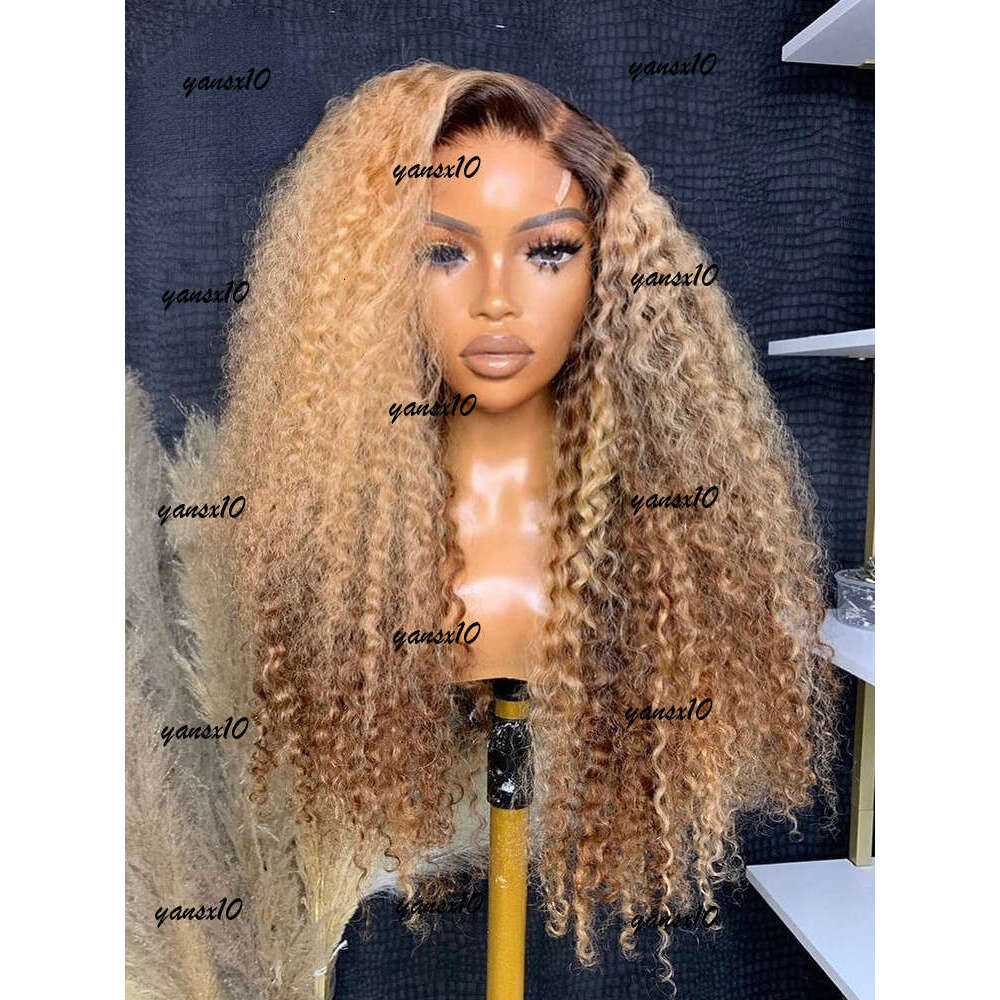 Highlight Ombre HD Lace Human Hair 360 Deep Frontal Wig Brazilian Water Wave Curly Wigs For Women