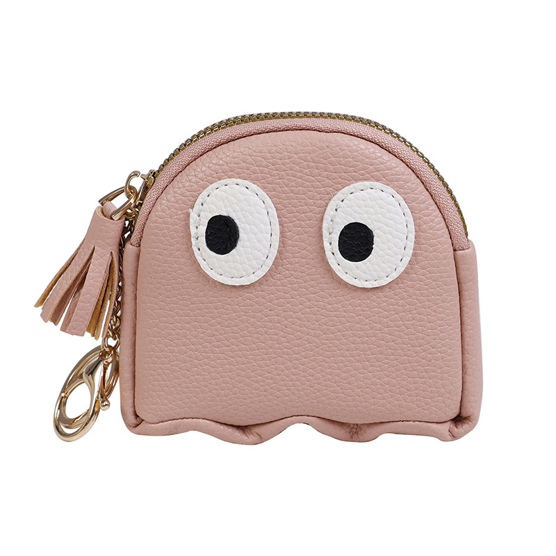 2025 autumn new mini creative cartoon zipper coin wallet with simple and niche mini design, small and exquisite cute keychain coin bag designer wallet