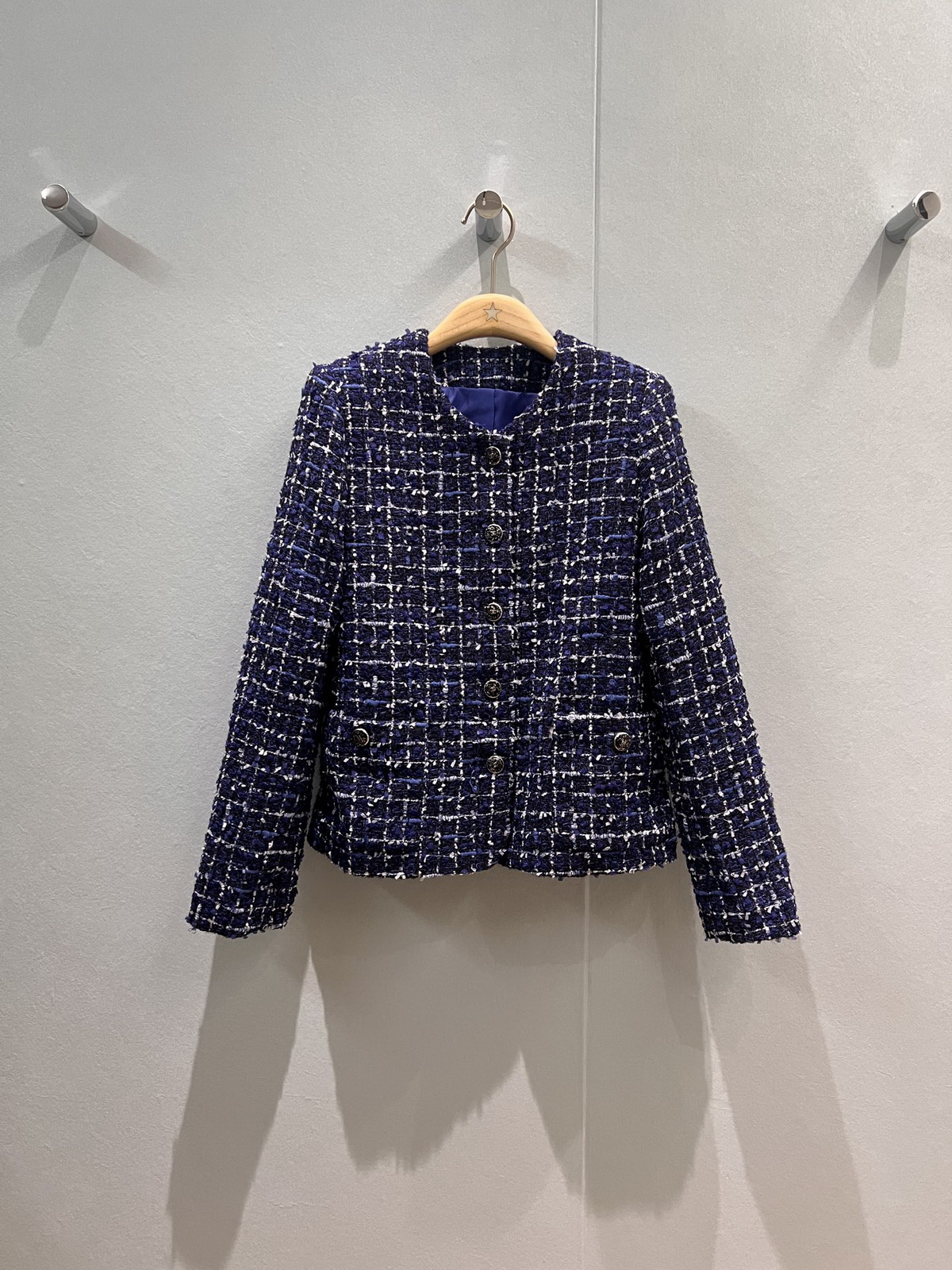 jackets womens Tweed designer jacket women jacket women jacket Royal blue tweed wool knitted coat women luxury jacket designer coat women womens jacket tweed jacket