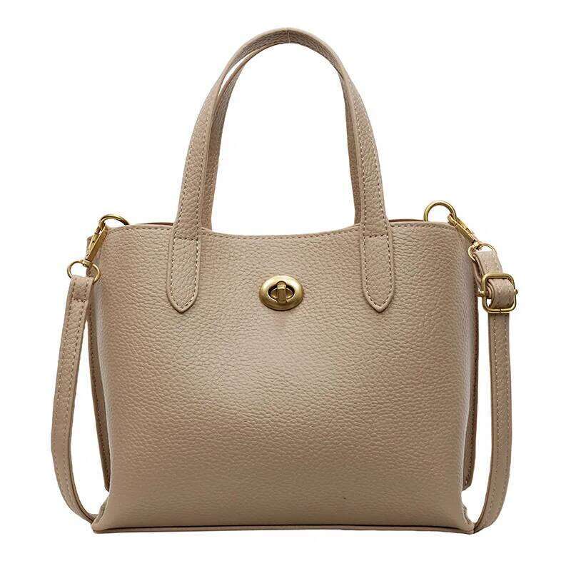 Popular Women's 2025 New Fashion Versatile Shoulder High-End Commuter Messenger Bucket Bag