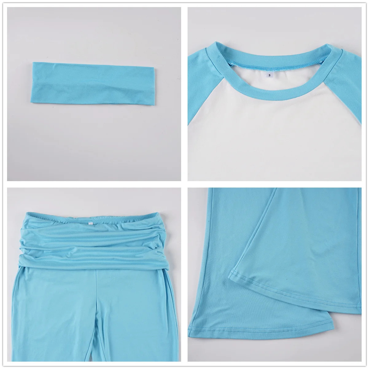 FAGADOER Casual 2 Pieces Set for Woman Long Sleeve Round Neck TShirt and High Waist Pants Matching Tracksuits Female Sportswear 250829