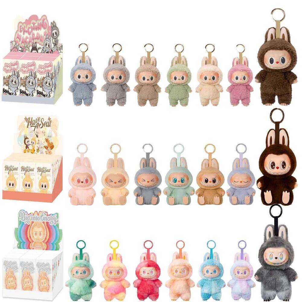 labubu doll V3 V2 V1 with Monsters Big Into clothesDoll Decor Gift blind box blind bag 17*8 popmart doll for children