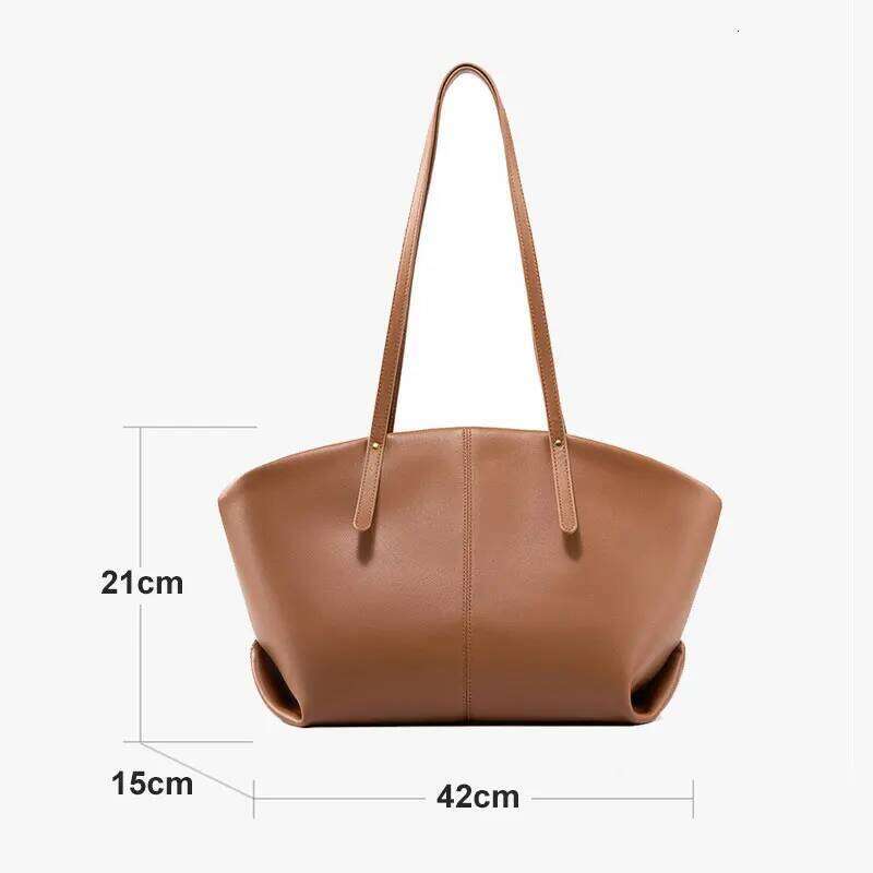 2025 New Women Tote Genuine Leather Large Capacity Women's Shoulder Bag Designer Bags Cowhide Female Handbags 2567