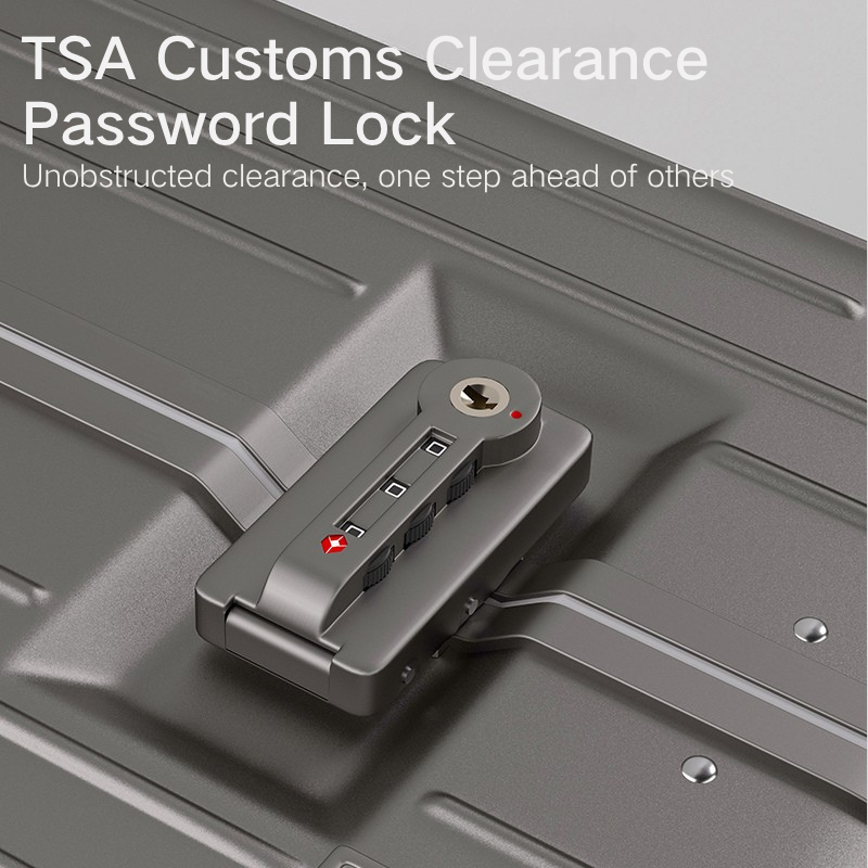 ORMIE Multifunctional Hard Shell Luggage with TSA Lock & 360° Wheels 079