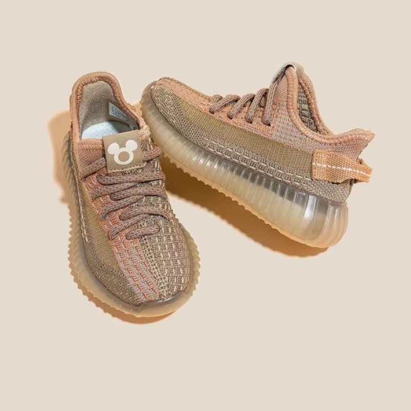 Disney Children's Shoes Boys' Breathable Coconut Shoes Super Soft Girls' Flyknit Sports Shoes baby girl Comfortable soft breathable Kid