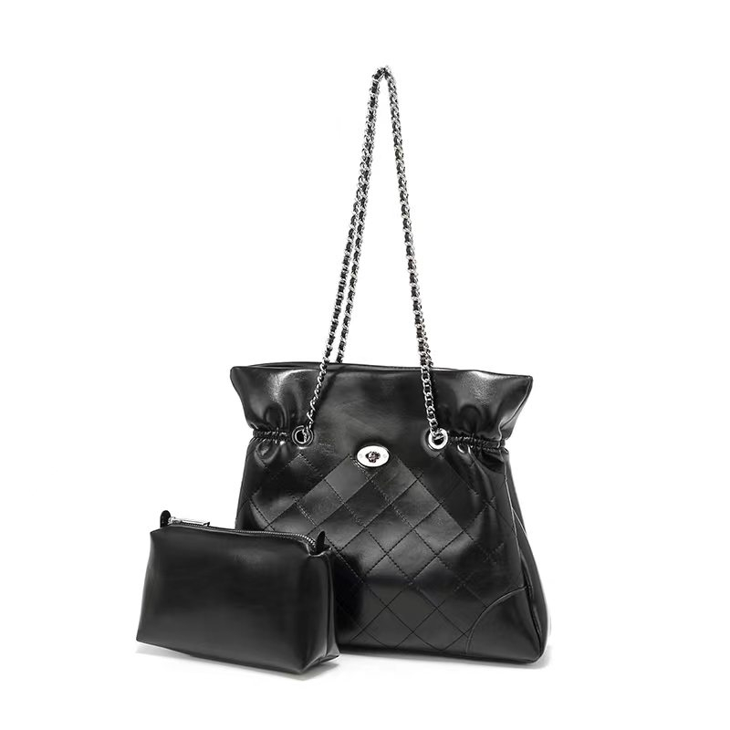FIMKA designer bag free shipping luxury bag high quality soft bucket versatile fashion classic Diamond Lattice shoulder bag for woman