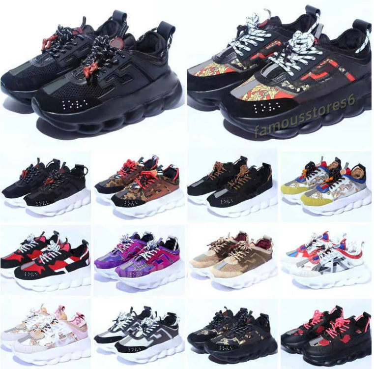2023 Casual Italy Top 1 Quality Reaction Wild Jewels Chain Link Trainer Sneakers size EU OG designer Shoes