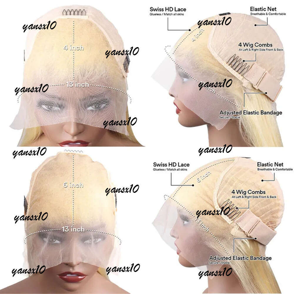40 Inch 613 Honey Blonde Color Curly Human Hair Deep Wave 13x4 13x6 Hd Lace Frontal Wigs Brazilian Wig for Women 250 Density