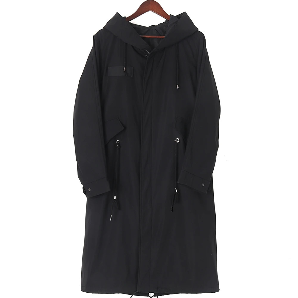 Real Mink Fur Jacket Men Parka Winter Coat Thick Warm Long Natural Man Overcoat Fashion Outerwear Streetwear 250829