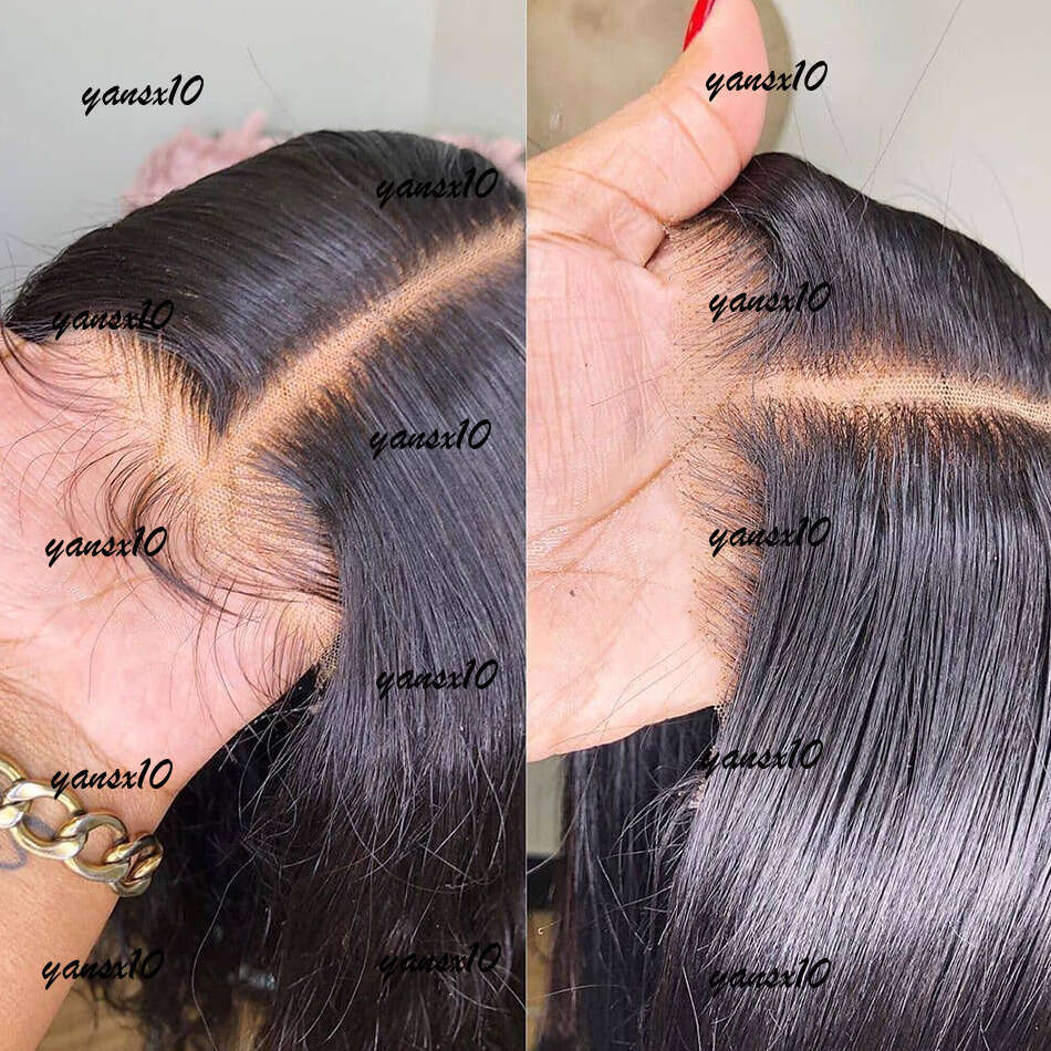 360 Lace Frontal Straight Human Hair Wigs Brazilian 28 30 inch Synthetic Front Closure Wig For Women