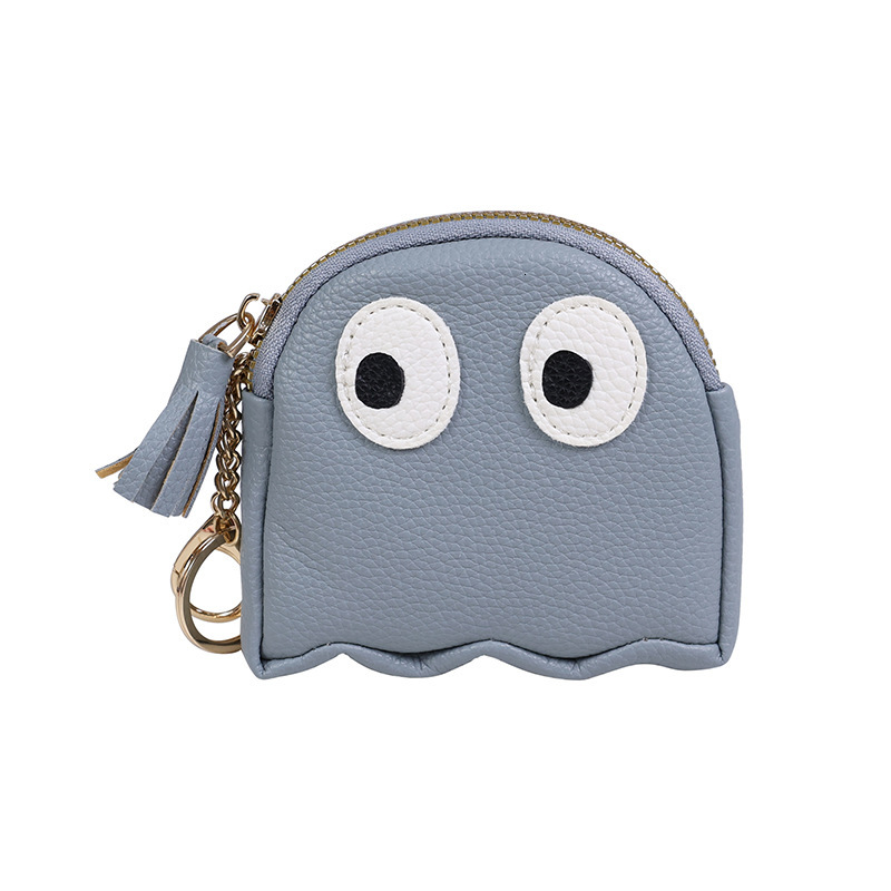 2025 autumn new mini creative cartoon zipper coin wallet with simple and niche mini design, small and exquisite cute keychain coin bag designer wallet