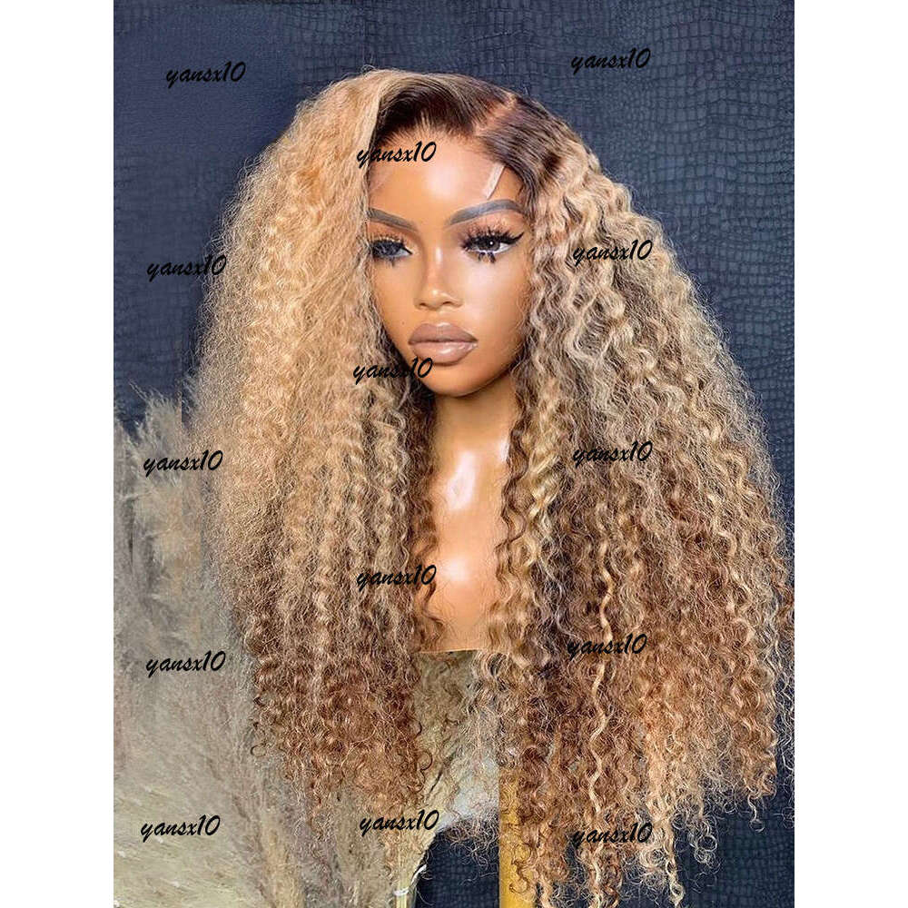 Highlight Ombre HD Lace Human Hair 360 Deep Frontal Wig Brazilian Water Wave Curly Wigs For Women