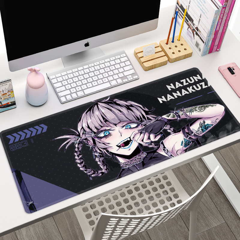 Sexy Girl Large RGB Mouse Pad Gaming Mousepad LED Mouse Mat Gamer Mousepads PC Desk Pads RGB Keyboard Mats XXL 35.4x15.7in