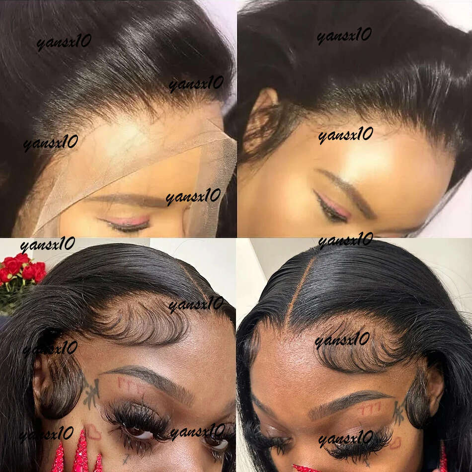 250% Density Ombre Brown Color Kinky Curly 13x4 Transparent Lace Frontal Human Hair Wigs Glueless Indian Remy Synthetic Closure Wig for Black Women