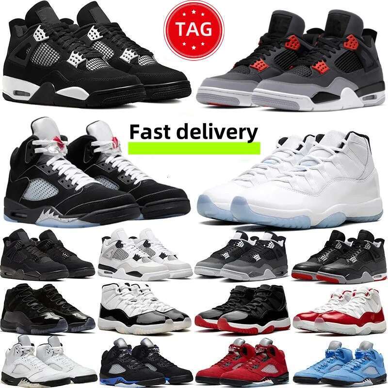 chaussure fashion4 5 Basketball Shoes For Men Women 5s 11s Sneakers White thunder Bred Cool Grey Metallic Reimagined Wheat Mens outdoor Sports Trainers shoes 11