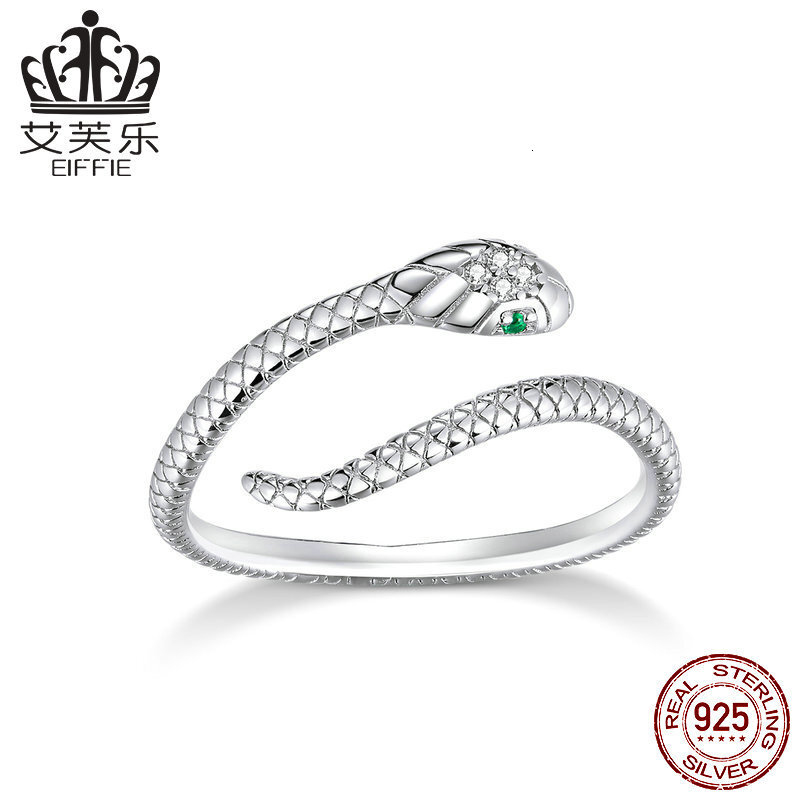 Luxury Brand Designer Jewelry Aifule Original Zodiac Year Personalized Snake Pure Silver Ring For Women S925 Elegant Fashion Ins Style Ring Jewelry Fo