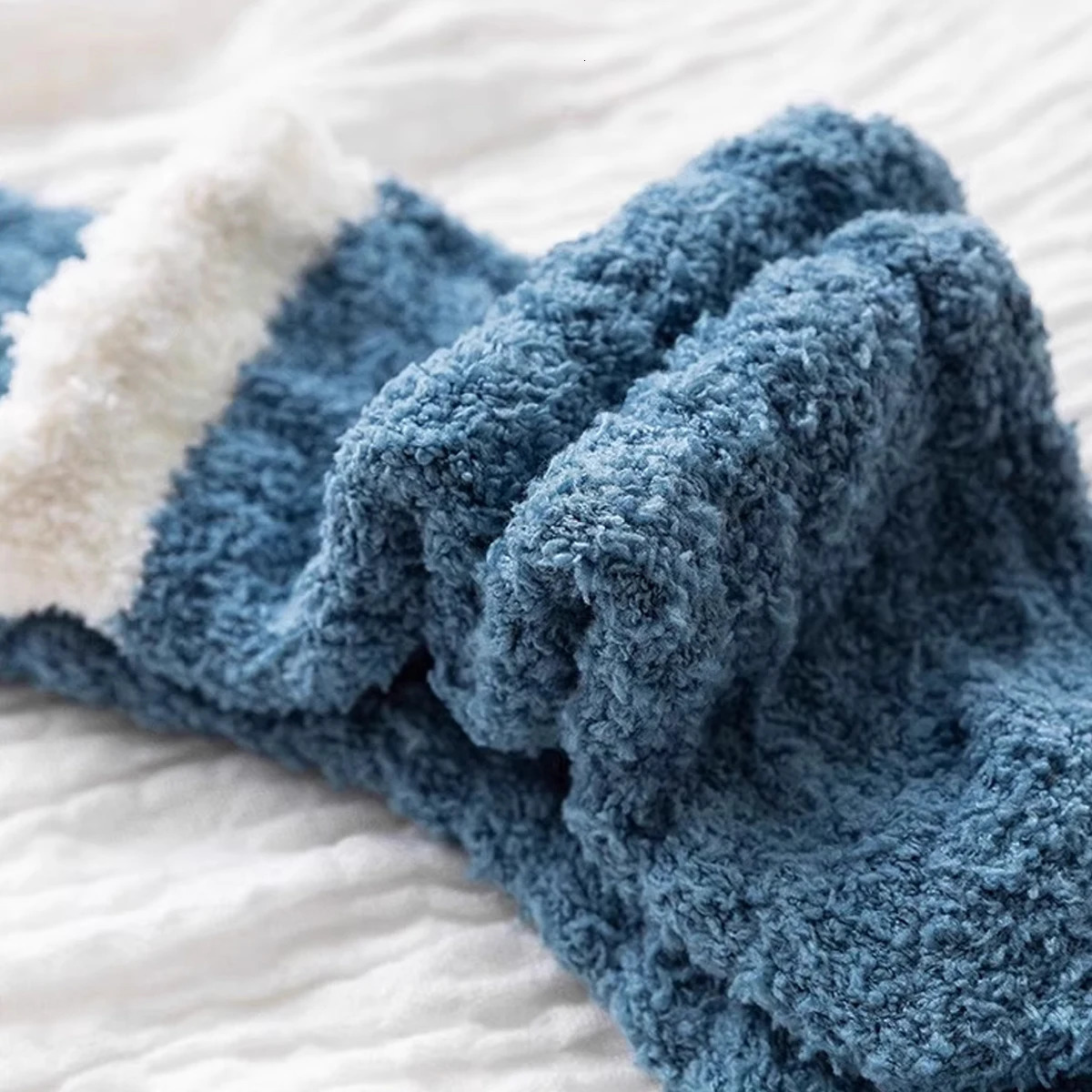 6/12 Pairs of Fuzzy Socks Soft Cozy Fluffy Slipper Winter Warm Plush Socks Christmas Stocking Stuffers Gifts for Women 250829