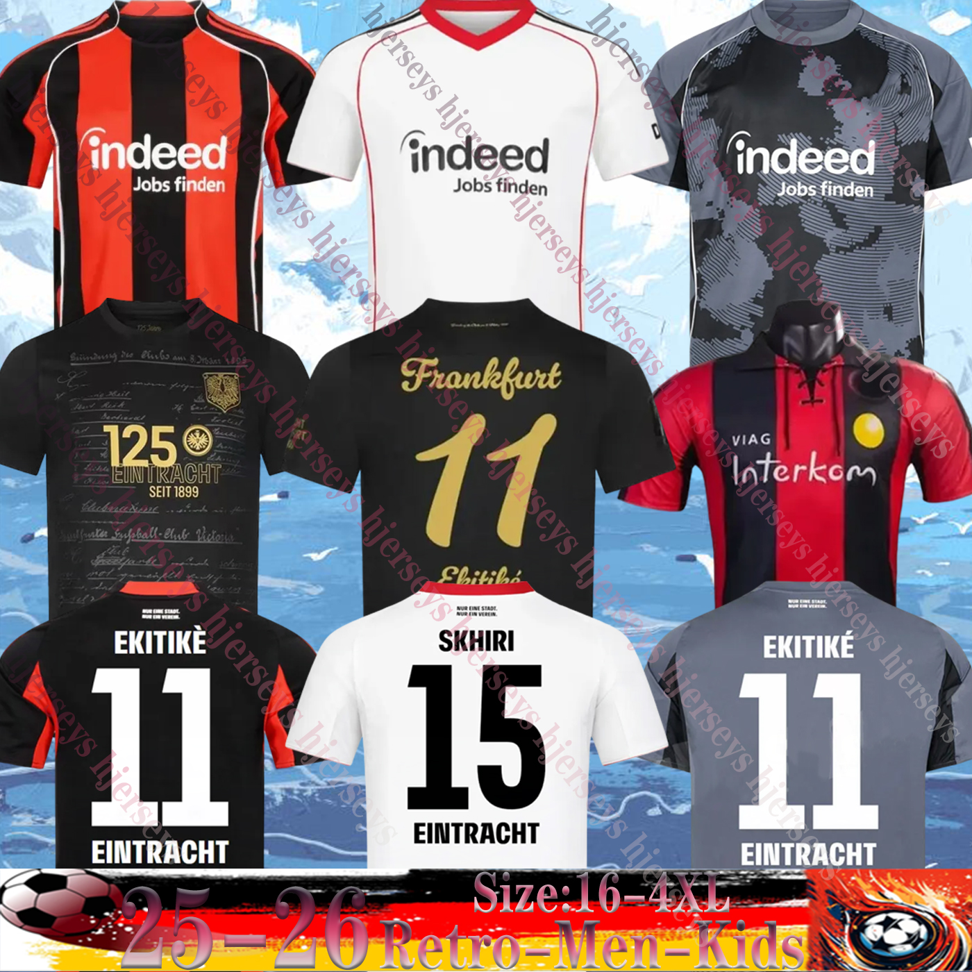 2025 TRIKOT JAHRE Burkardt JAHRE 125th Eintracht Retro 1999 2000 Soccer Jerseys 25 26 MARMOUSH KNAUFF MARMOUSH SKHIRI KOCH 2026 Home Away Third Men kit football shirt