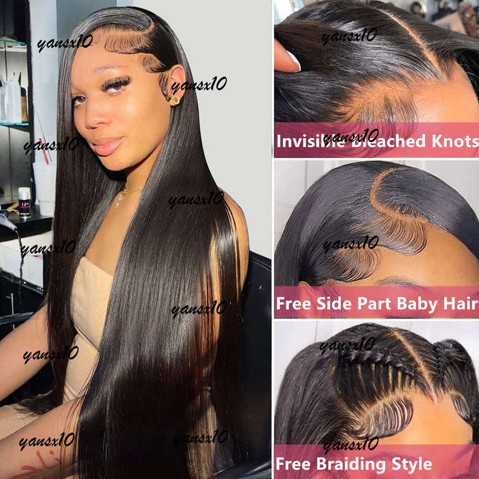 Glueless Wigs Frontal Brazilian Straight Human Hair HD 13X4 Lace Front 4X4 Gluless Wig Ready To Wear