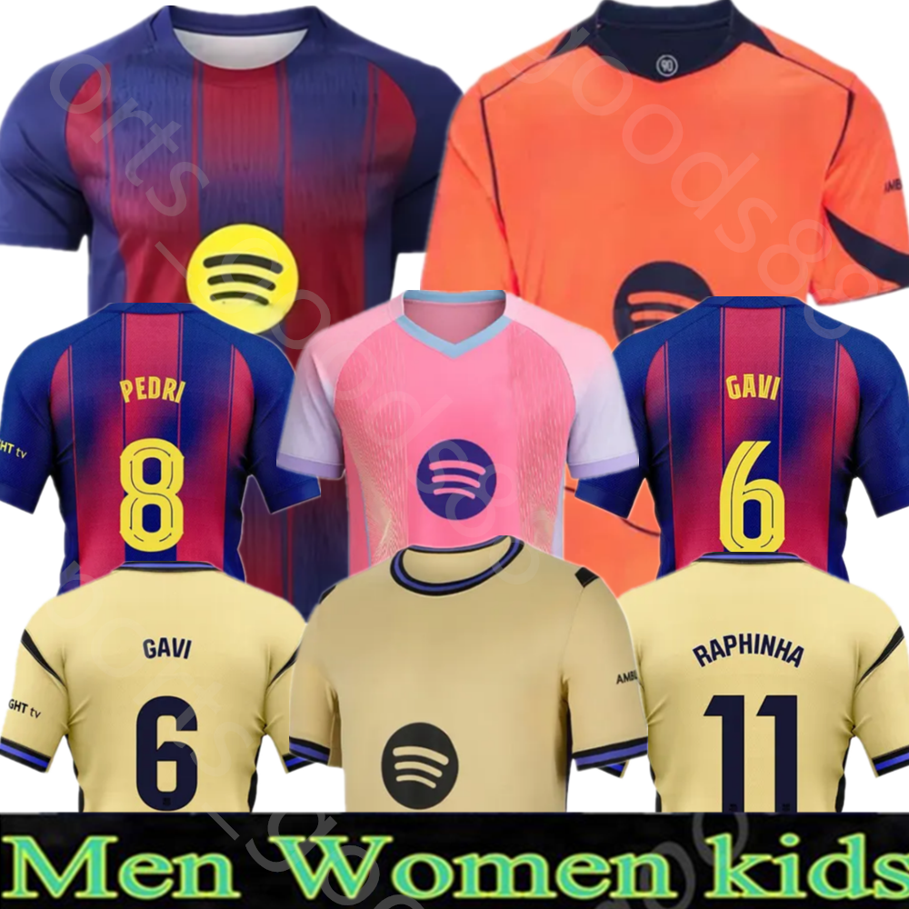 fans player LAMINE YAMAL Soccer Jerseys GAVI PEDRI LEWANDOWSKI FERNiN OLMO I.MARTNEZ GUNDOGAN BALDE 25 26 Football Shirt 2025 Uniforms Men Kids Kits kit