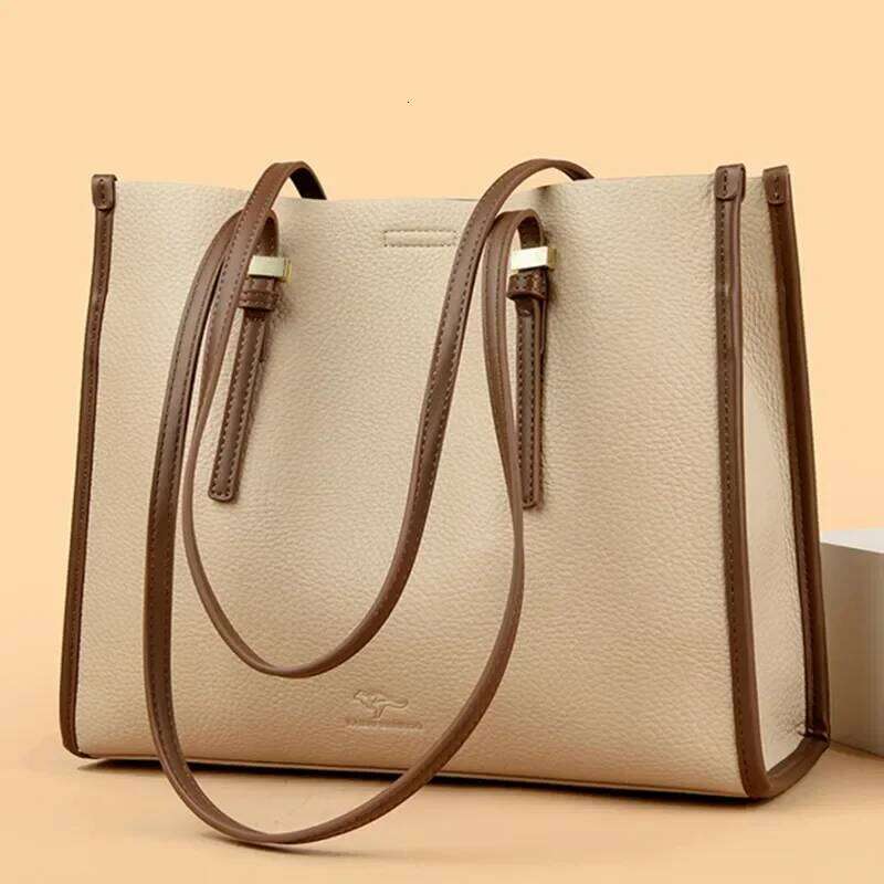 Designer Large Handbag For Women Brand Purse Genuine High Quality Leather Shoulder Bag Female Tote Bags New