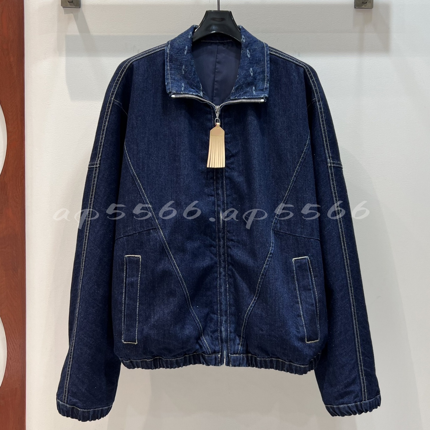 (Order by pic in opt, not by desc) Womens Mens Designers Casual Lapel Zip-up Denim Jacket cool edge look oversize