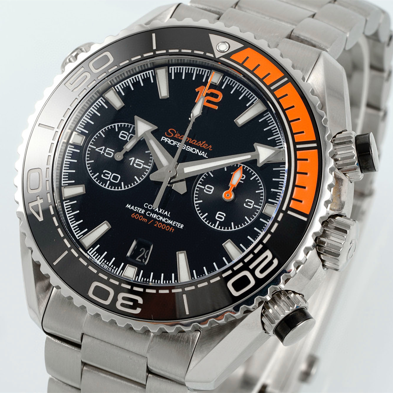 Sea Master Plane t Ocean 600 215.30.46.51.01.002 AAAAA 5A Quality 1 to 1 SuperClone Vrf Factory Watches 45.5mm Mens Automatic Chronograph Mechanical 9900 Movement VR Watch