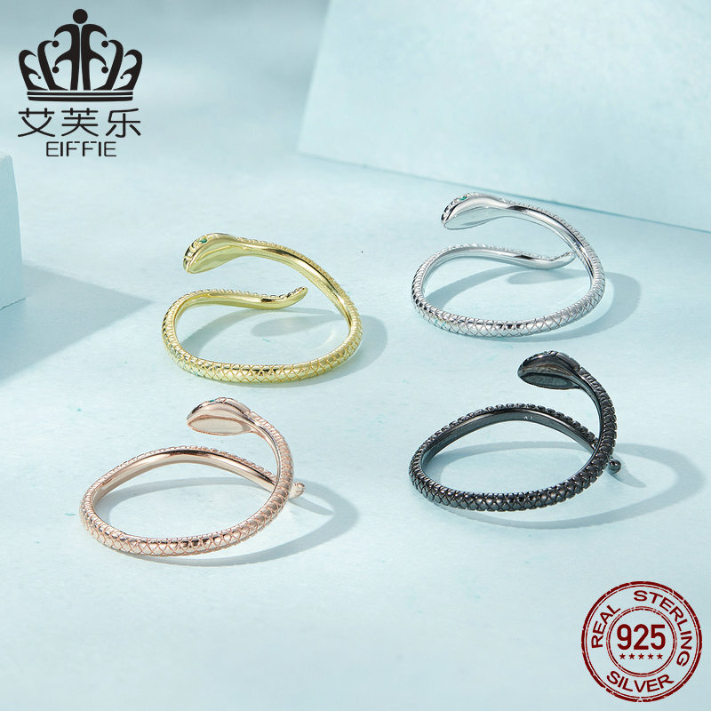 Luxury Brand Designer Jewelry Aifule Original Zodiac Year Personalized Snake Pure Silver Ring For Women S925 Elegant Fashion Ins Style Ring Jewelry Fo