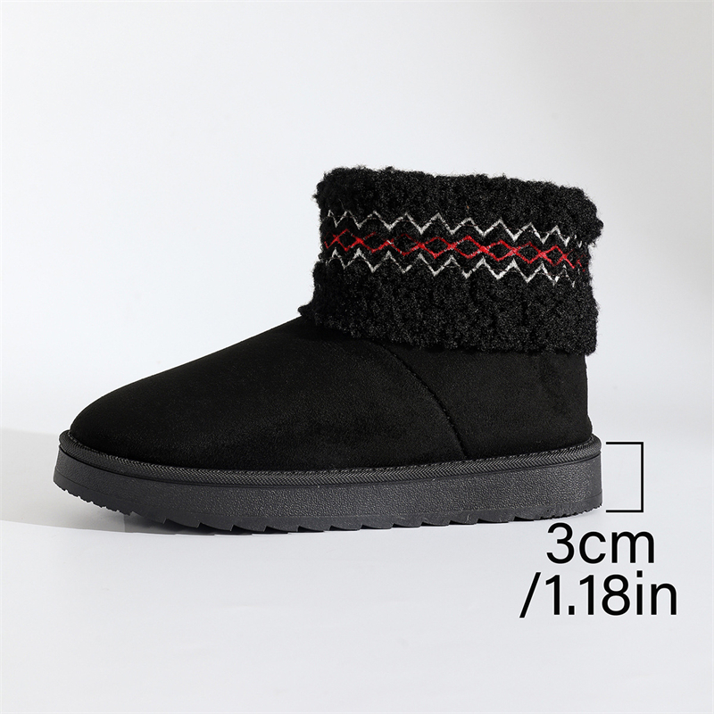 2025 new designer shoes free shipping winter ankle boots Non-slip outdoor casual snow boots women's velvet embroidery cotton shoes for warmth siz