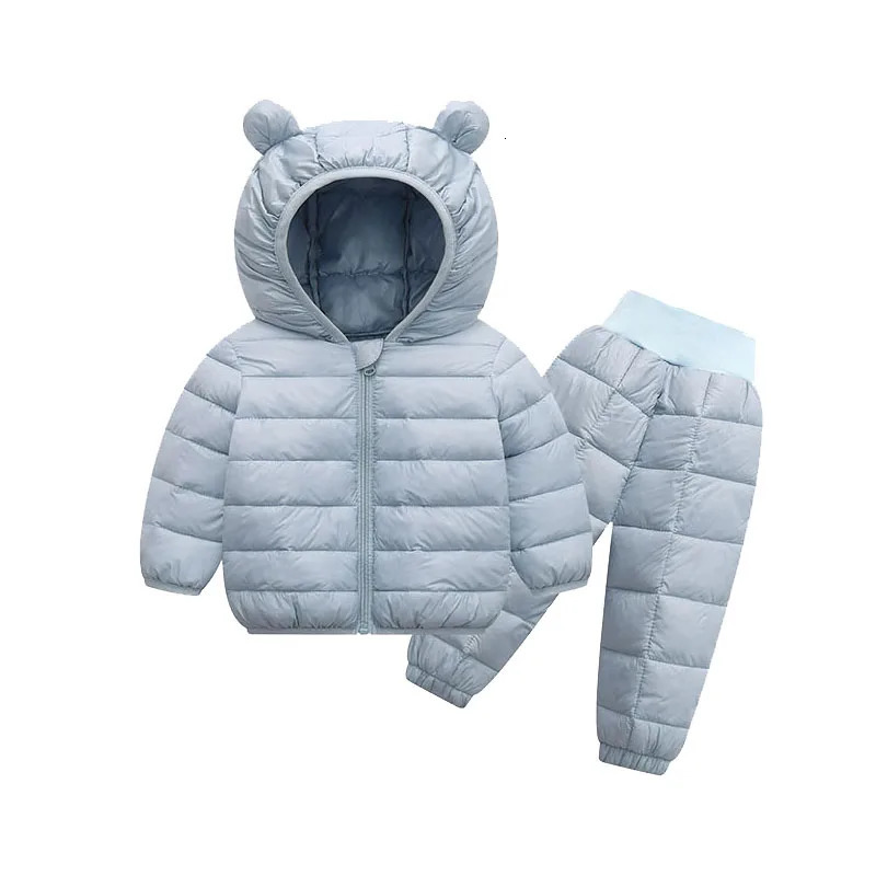 Children Winter Clothing Sets Baby Boy Keep Warm Hooded Down Jackets Pants Clothing For Girls Snowsuit Coats Ski Suit 250829