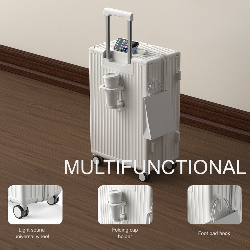 Multicolor Multifunctional Luggage with Phone Holder & Cup Holder A25