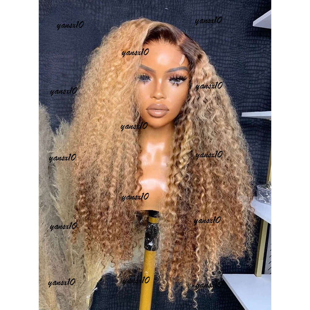 Highlight Ombre HD Lace Human Hair 360 Deep Frontal Wig Brazilian Water Wave Curly Wigs For Women