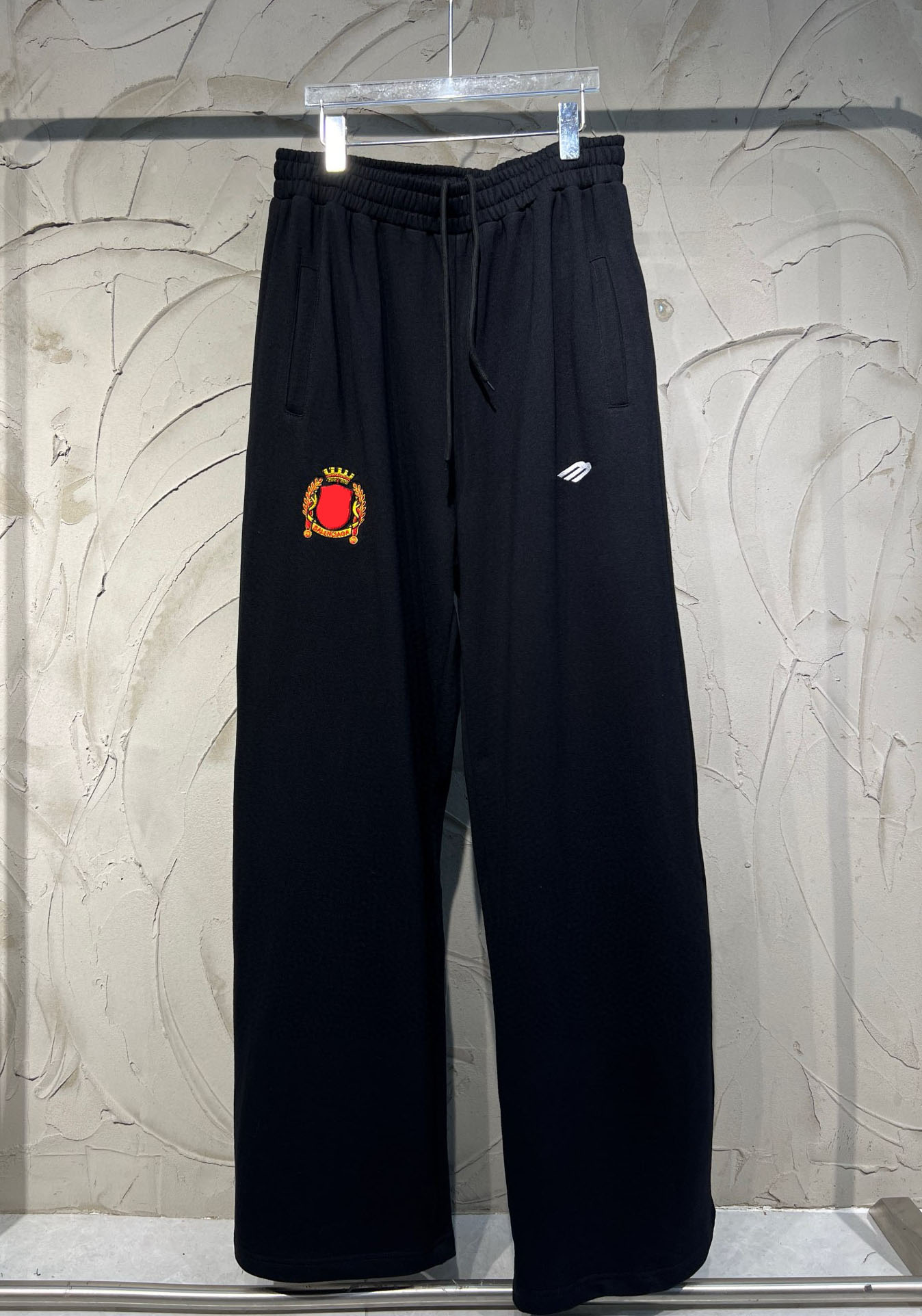 Men's Plus Size Pants Round neck embroidered and printed polar style summer wear with street pure cotton 443t