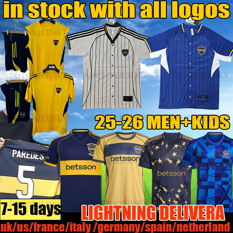 25 26 Boca Juniors 4th Soccer Jerseys Special fourth 2025 Football Shirts men kids kit CAVANI JANSON MEDINA VILLA FERNANDEZ BENEDETTO ZEBALLOS PAREDES#5