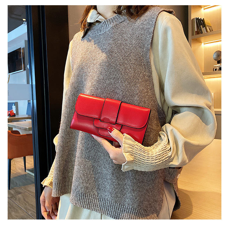 Autumn new women's long wallet, mini lightweight, compact, exquisite, niche design, versatile, commuting, simple, fashionable, light luxury desig