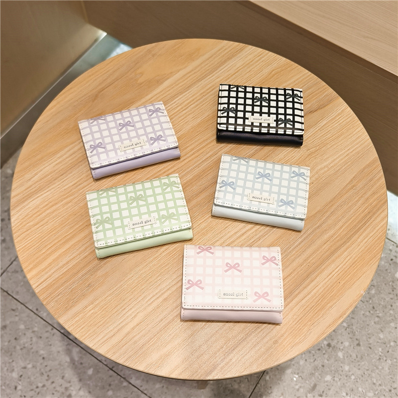 2025 autumn new plaid minimalist style elegant niche design small and exquisite butterfly bow cute mini mini bag fashionable light luxury designer wal