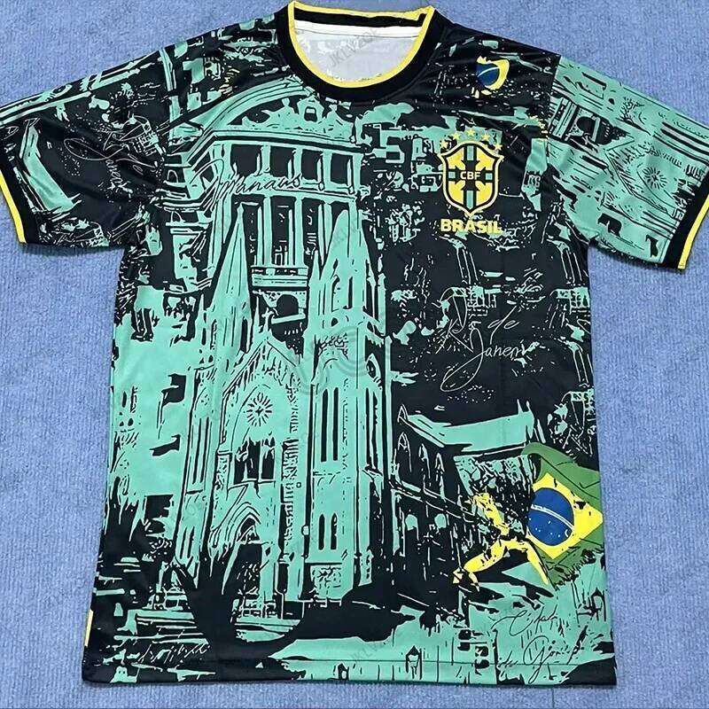 2025 Summer New Brazil City Edition Football Jersey Short Sleeve Men's T-shirt Soccer Training Casual Sports Kids/Adult Tops
