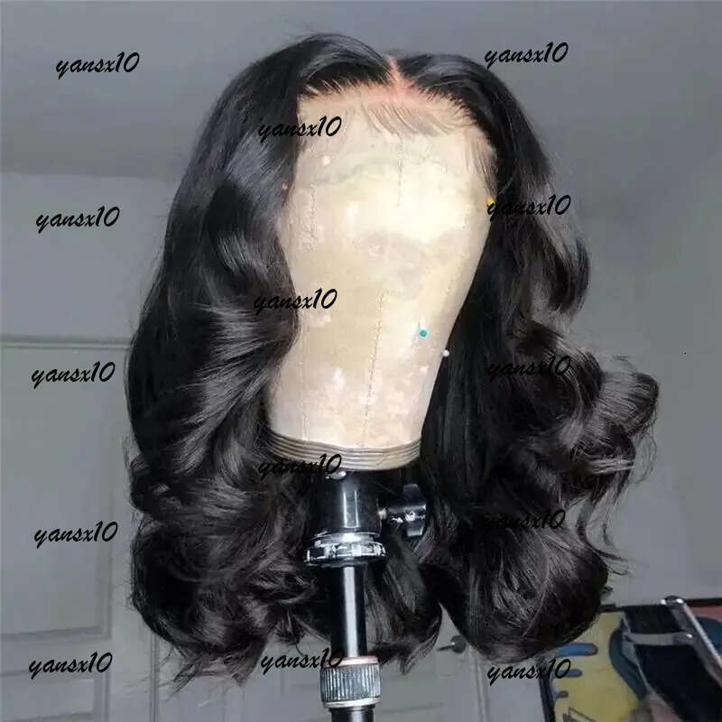 Brazilian Short Ash Blonde 360 Frontal Brown Highlight 13x4 Straight Bob Wig Lace Front Simulation Human Hair Wigs for Women 5e
