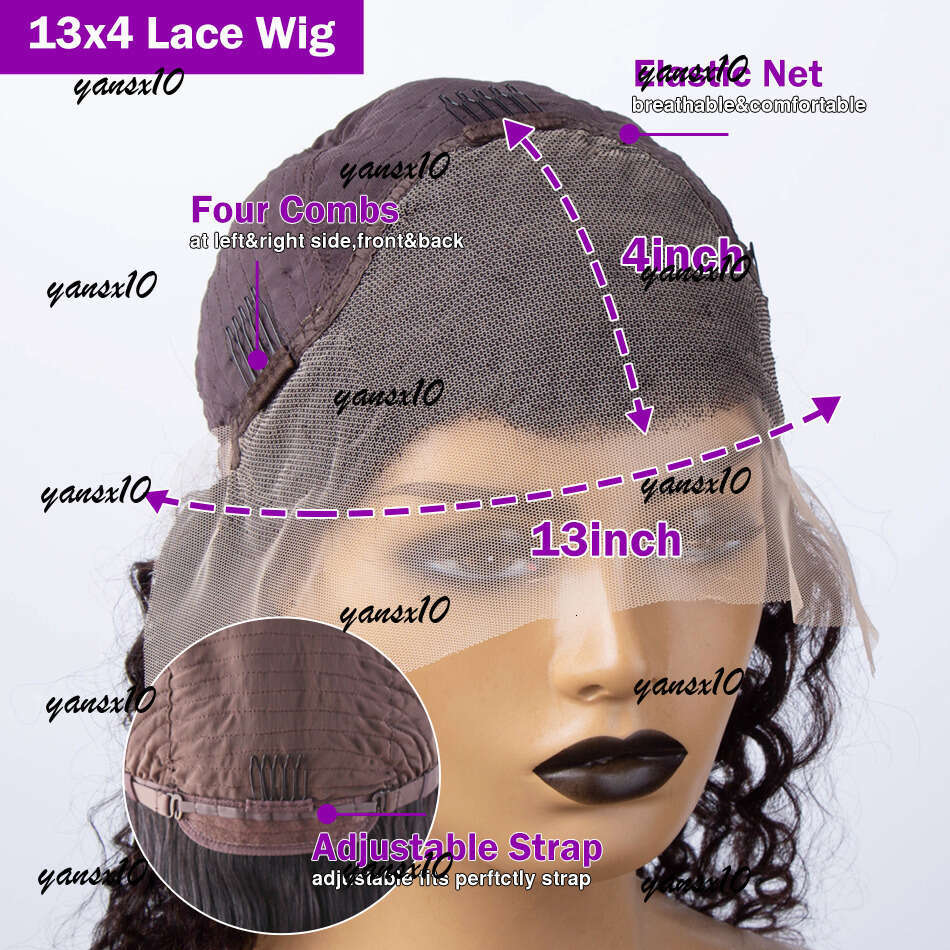HD Body Wave Highlight Front Human Hair For Women Lace Frontal Wig Pre Plucked Honey Blonde Colored Synthetic Wigs