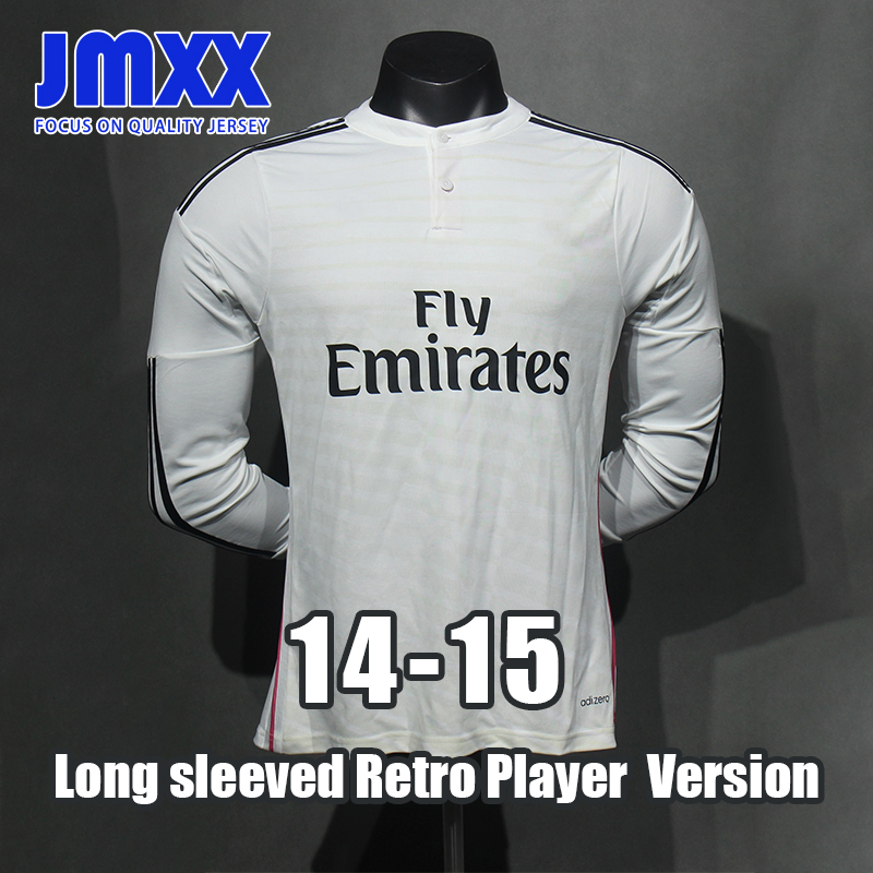 JMXX 14 15 Retro Player Version Reales Madrides Soccer Jerseys Third Pre Match Training Mens Uniforms Jersey Football Man Shirt 2014
