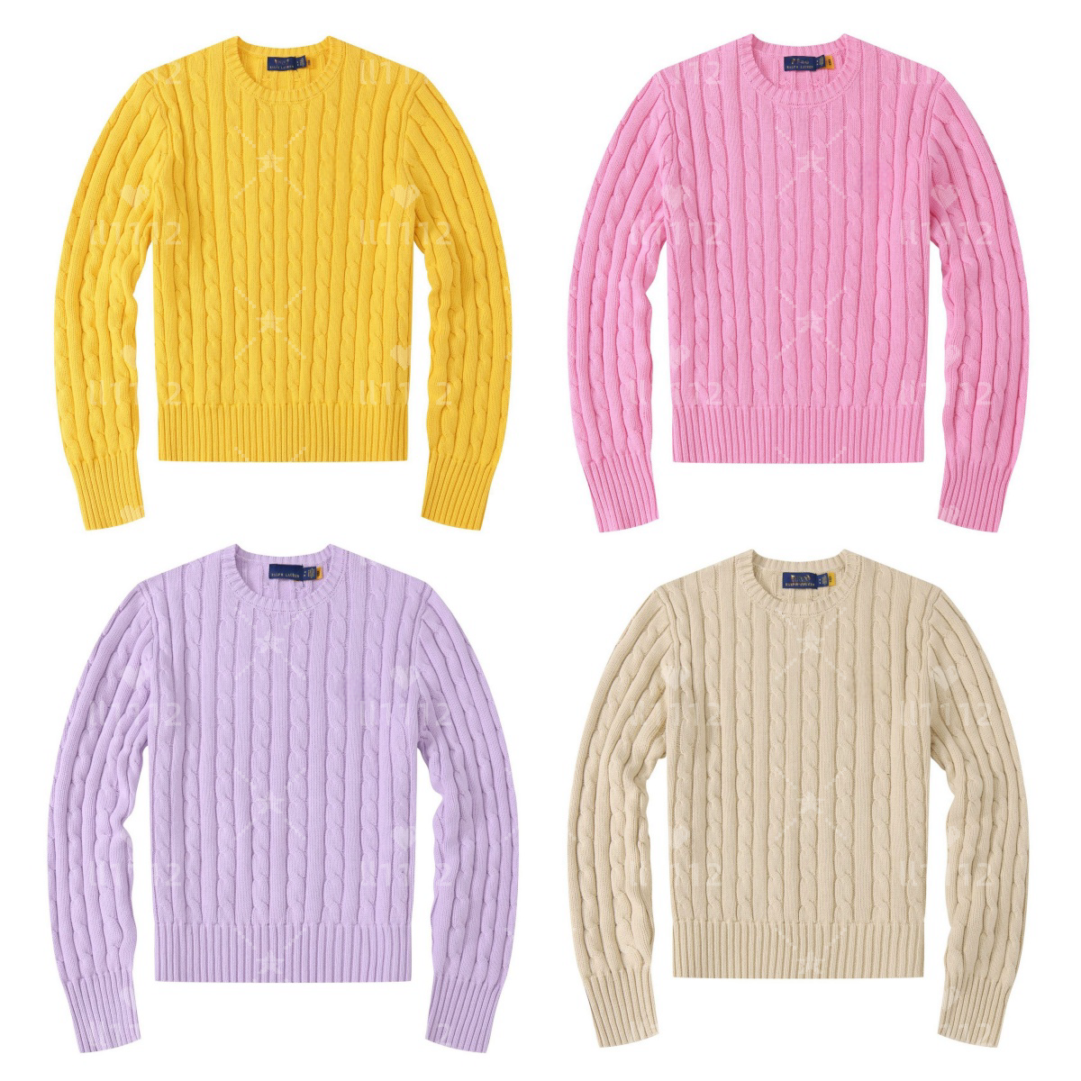 2025POLO sweater men quarter zip designer knit sweaters mens pullover half zipper luxury casual small horser jumper autumn wool women hoodie chandail cardigan pull
