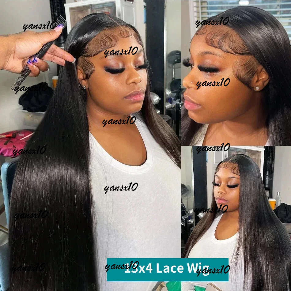 32 Inch Big Curly Front Simualtion Human Hair Brazilian 13x4 Deep Wave Wigs For Black Women Pre Plucked Frontal Synthetic Blonde Lace Wig Ready To Wea