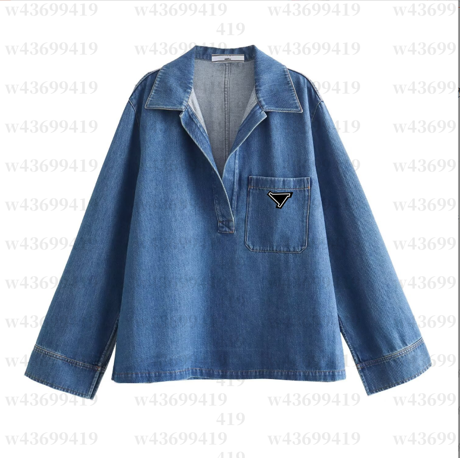 Womens Jackets Denim Coat Wash Blue Designer Womens Letters Shirts Woman Designer Jackets